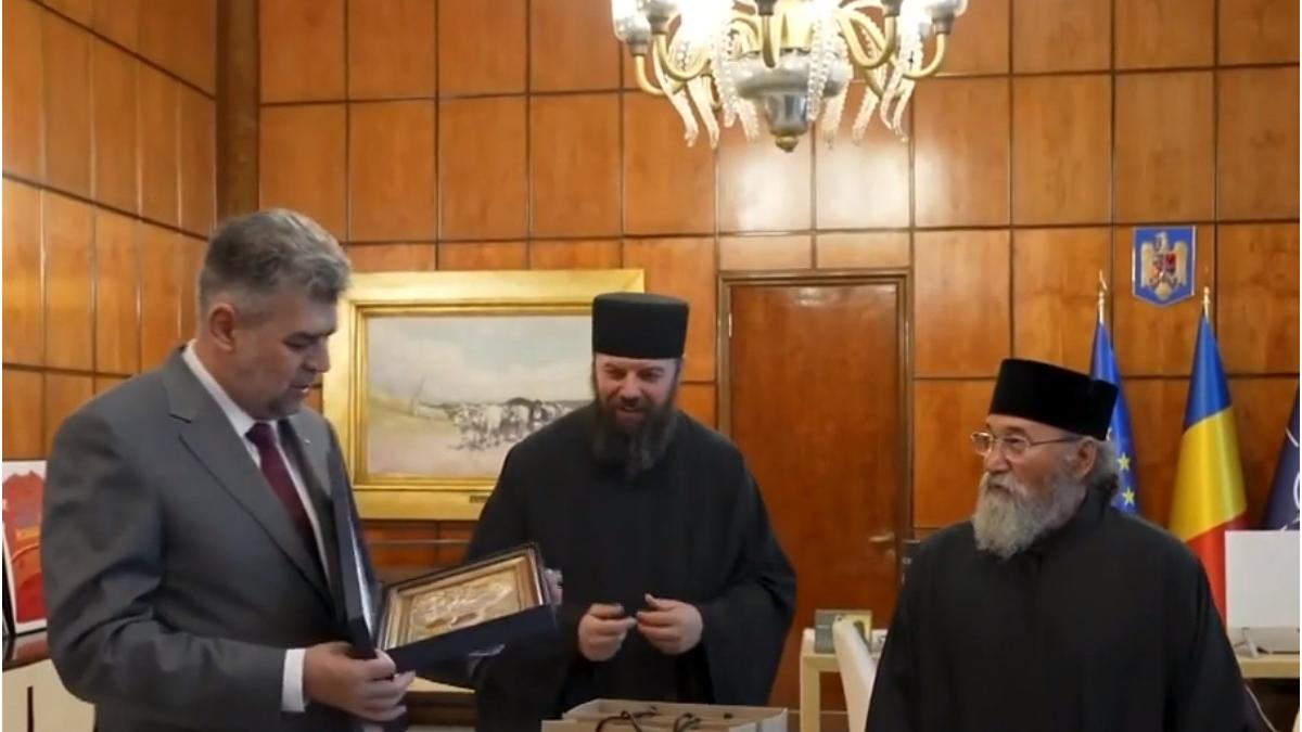 marcel ciolacu vizita preoti munele athos