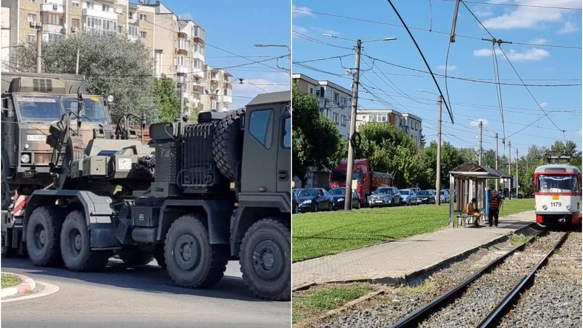transport militar rupt retea electrica tramvaie arad