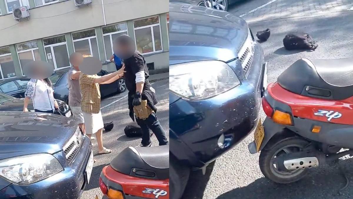 bataie strada cluj motociclist sofer masina