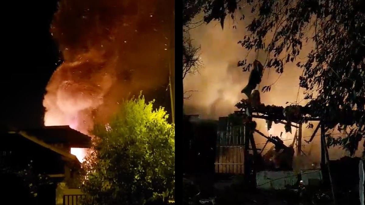 incendiu vegetatie targu jiu