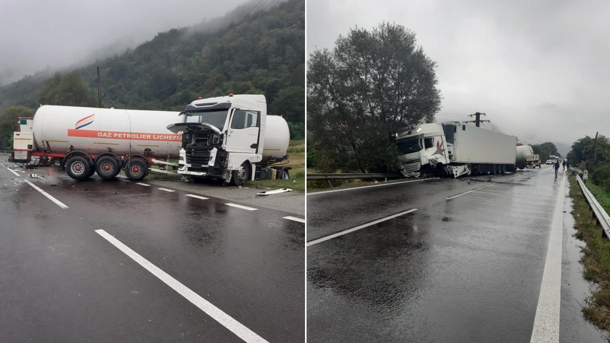 trafic blocat valea oltului accident cisterna gpl tir medicamente
