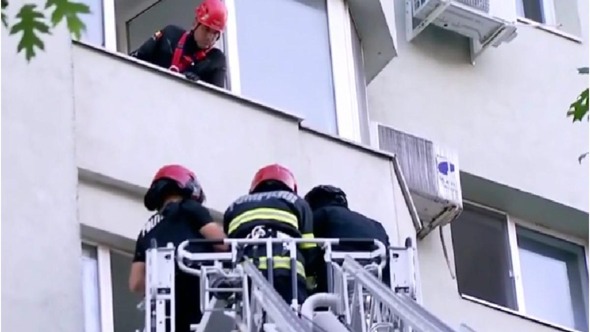 femeie baricadata casa ameninta ca isi face rau