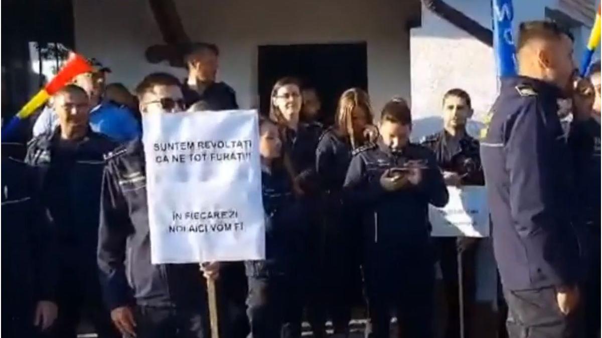 protest politisti penitenciare guvern