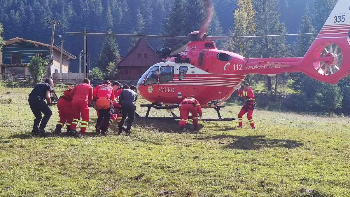 interventie salvare barbat cheile bicazului elicopter smurd
