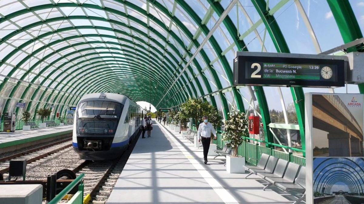 tren aroport otopeni gara de nord suspendat