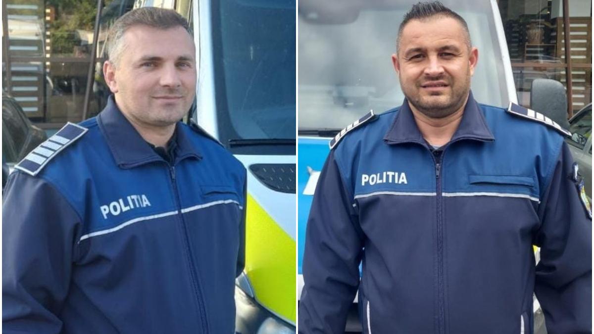 politisti salvare femeie travaliu trafic blocat spital cluj