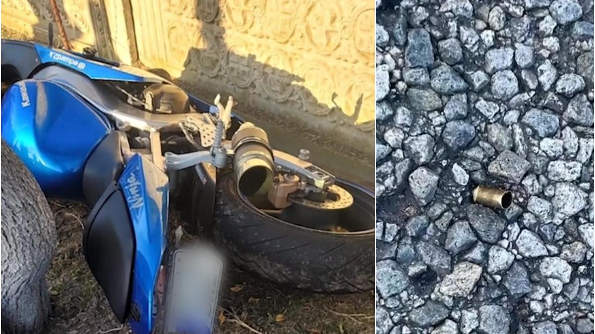 motociclist focuri de arma permis amenda gorj