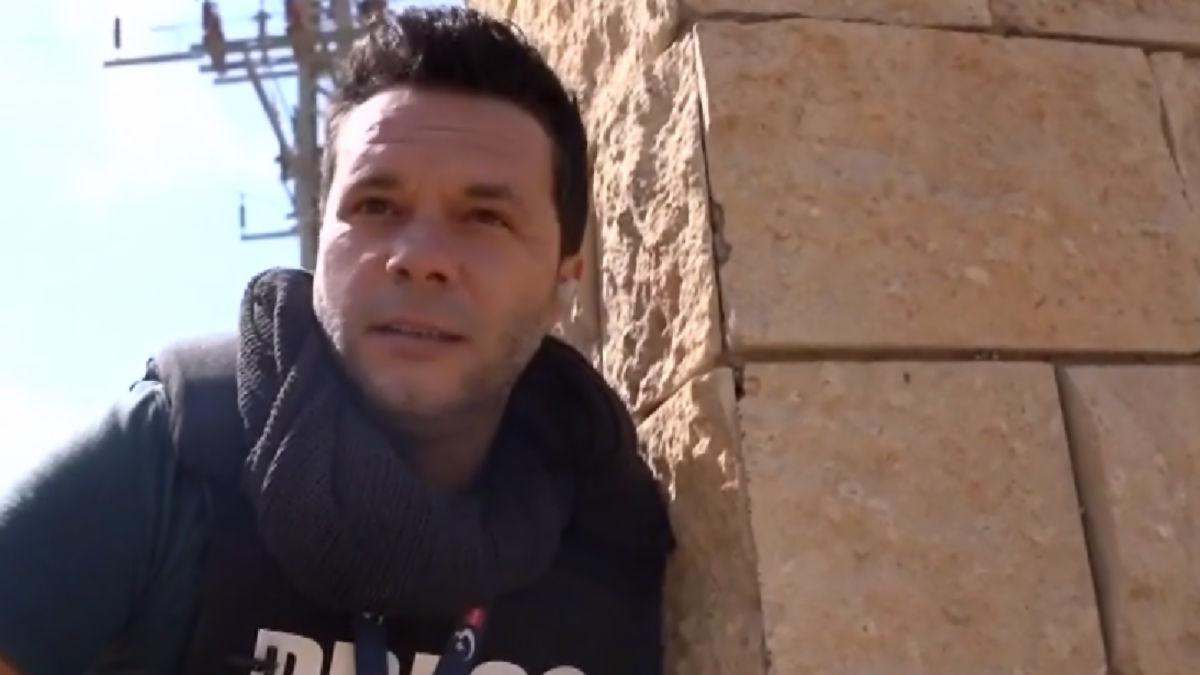 racheta cazuta langa echipa antena 3 cnn israel