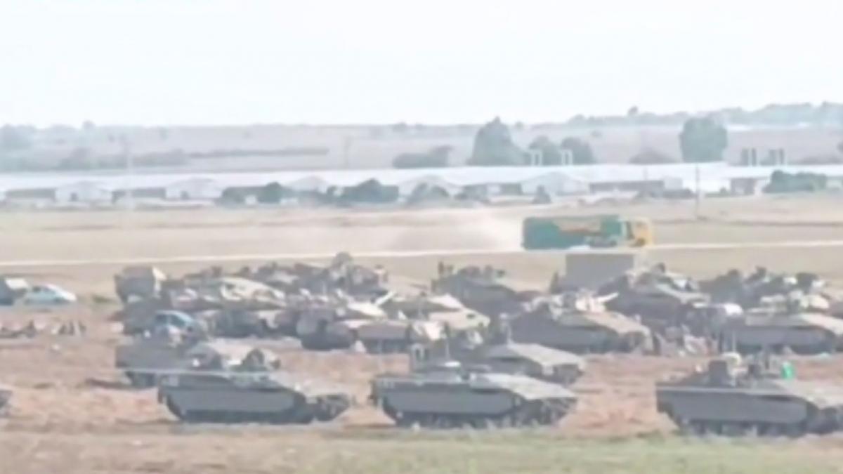 tancuri granita fasia gaza israel