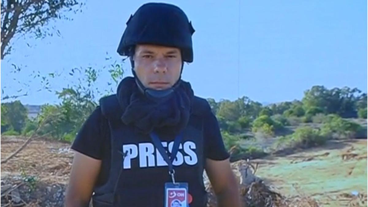 echipa antena 3 cnn surprinsa bombardamente fasia gaza