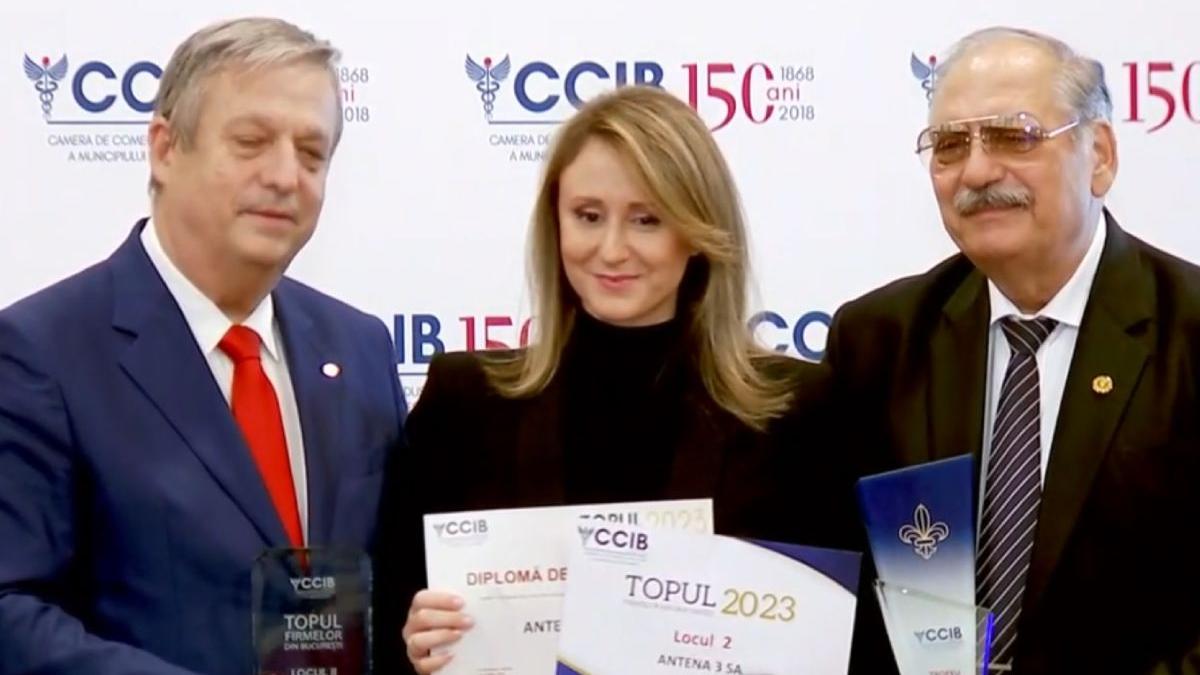 trei premii antena 3 cnn topul firmelor bucuresti