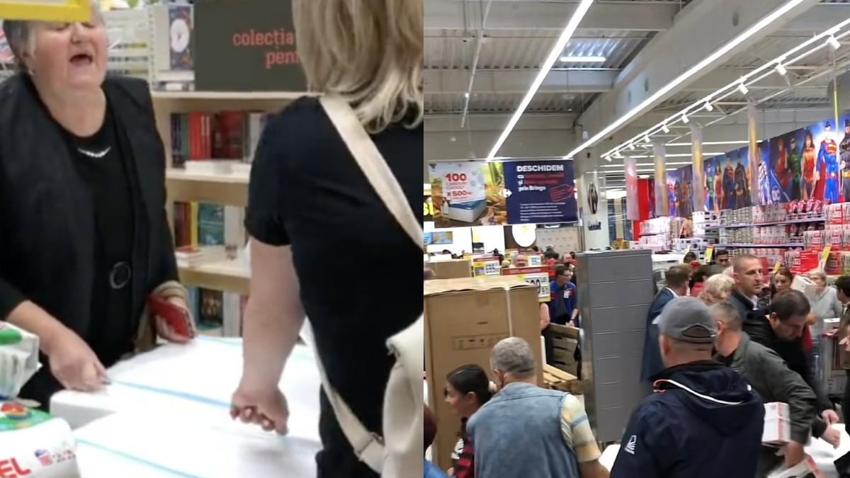 bataie frigidere masini spalat arad oameni calcat in picioare reduceri