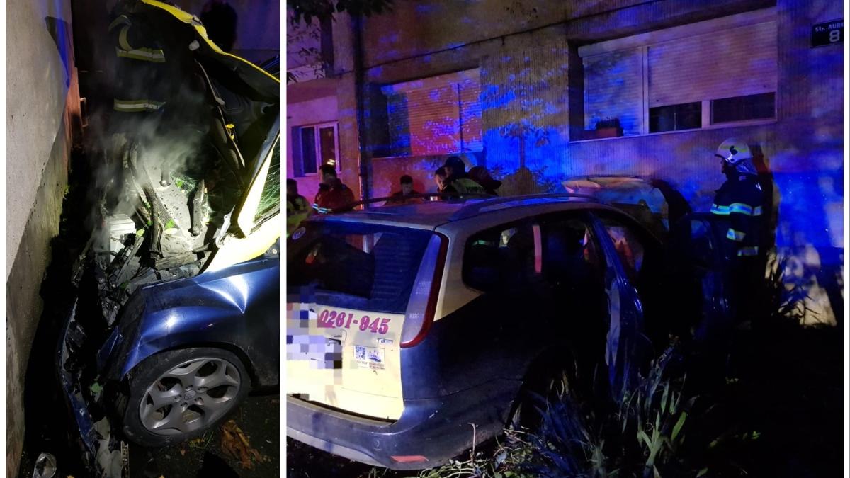 satu mare accident masina scara bloc