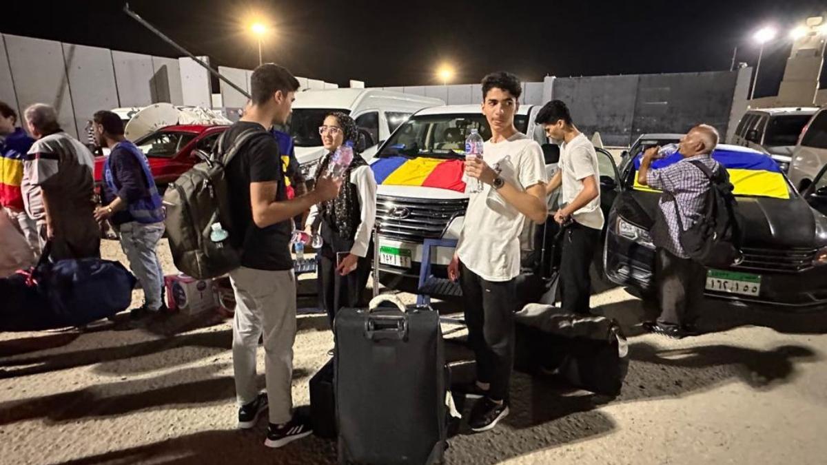 primele imagini romani reusit scape infern fasia gaza