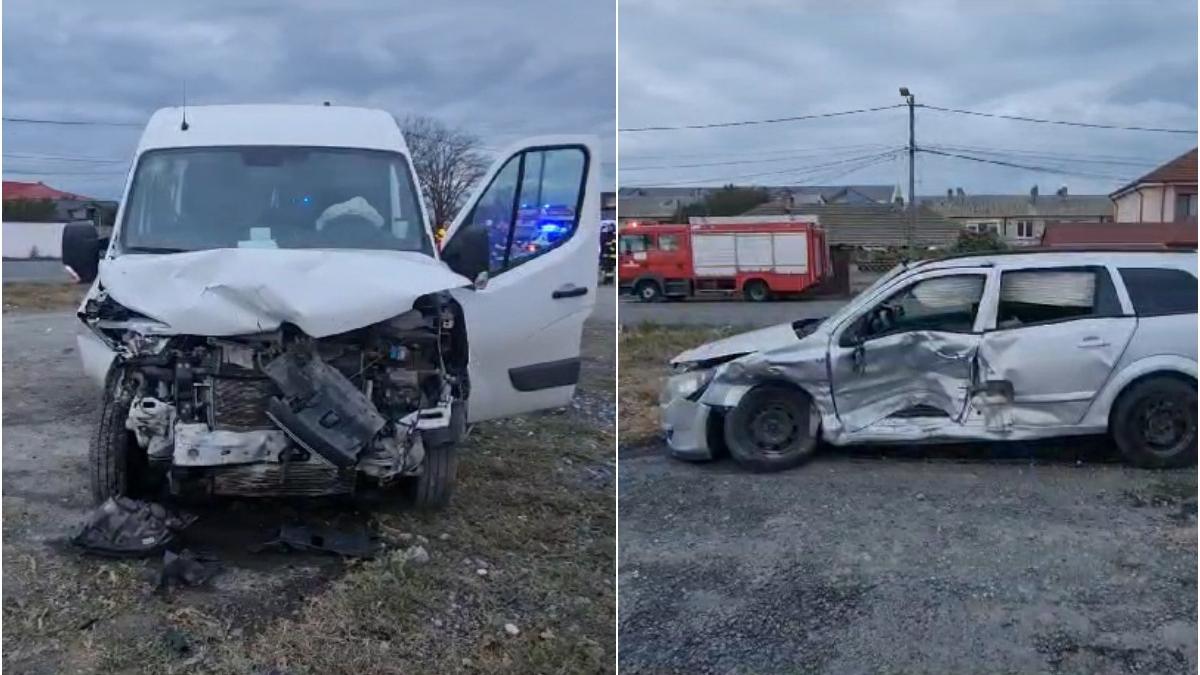 accident microbuz masina techirghiol