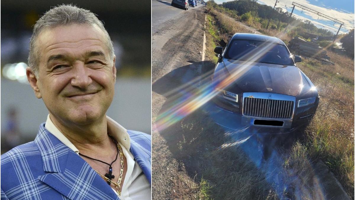 gigi becali accident rolls royce