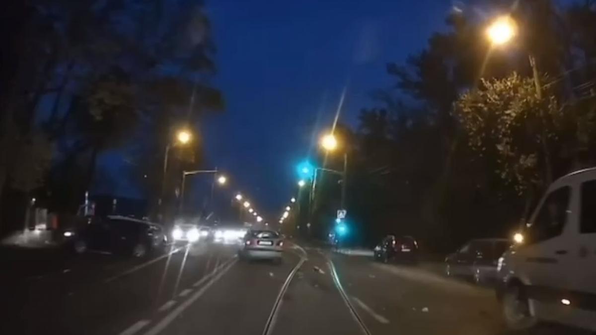 politist local baut drogat accident masini timisoara imagini camera bord