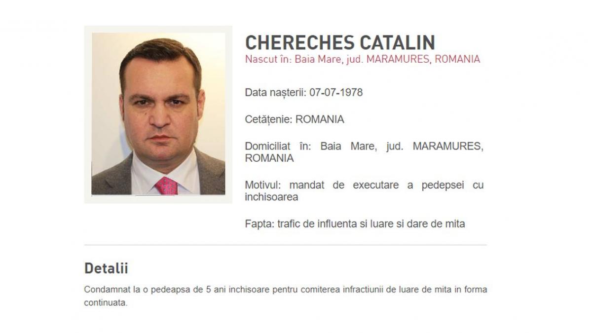 catalin chereches dat urmarile nationala politia romana