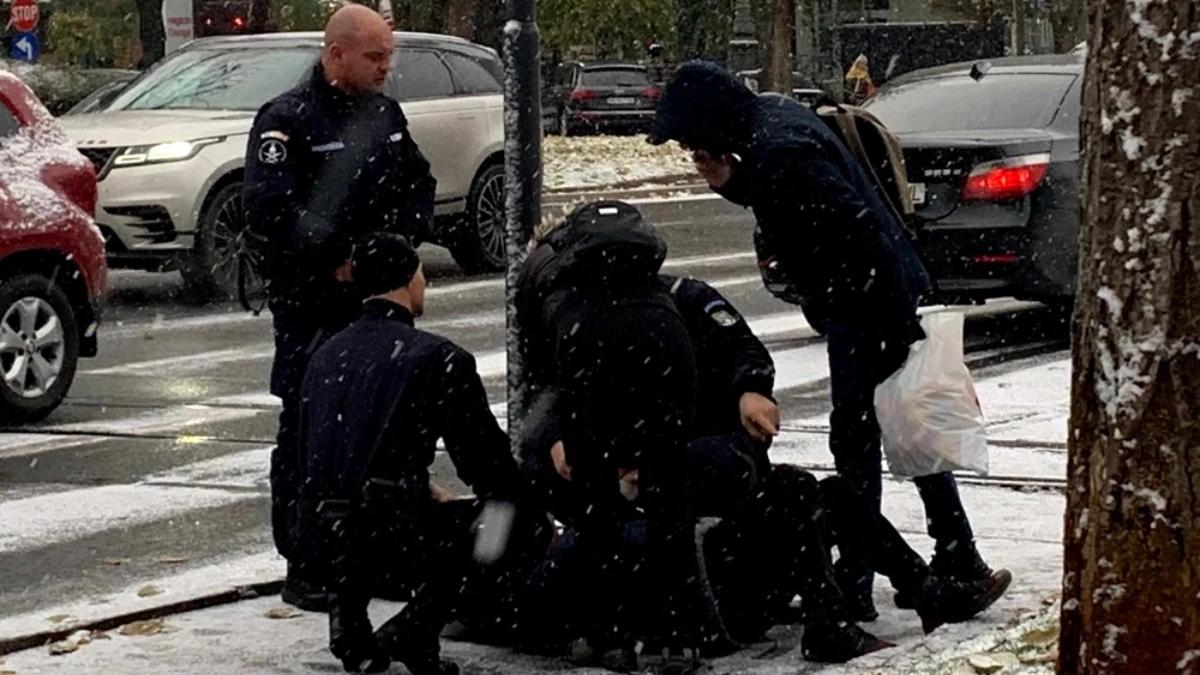 gest jandarmi femeie cazuta strada sine tramvai arad