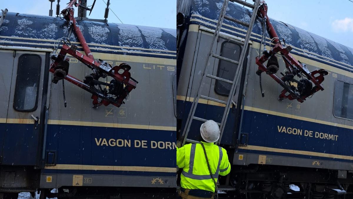 trafic feroviar restrictionat valea prahovei pantograf rupt azuga intarzieri trenuri