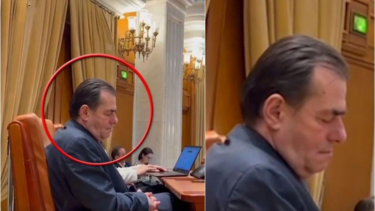 ludovic orban doarme sedinta solemna parlament ziua nationala romania