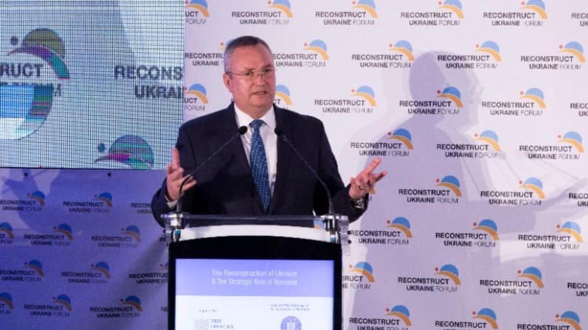 nicolae ciuca propune infiintare romania hub reconstructia ucrainei