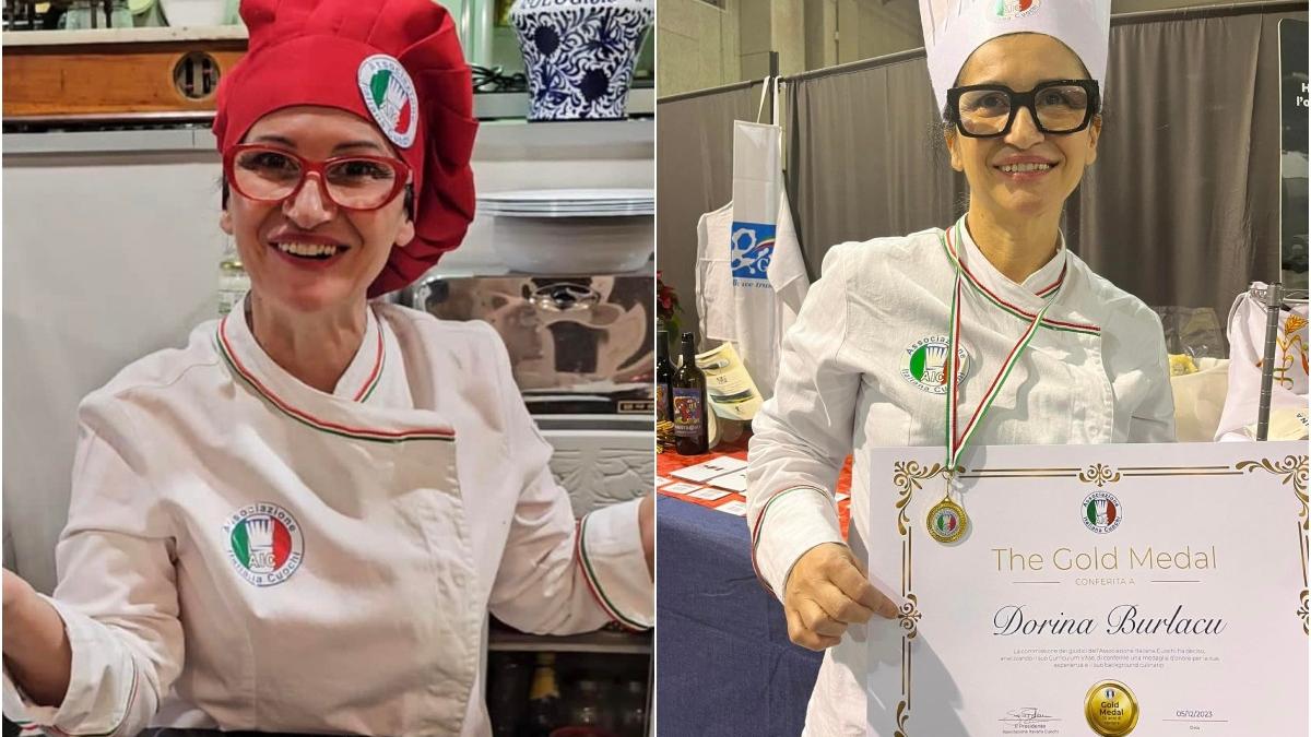 romanca italia premiata medalie aur cariera gastronomie dorina burlacu
