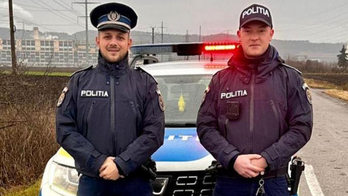 doi politisti interventie femeie injunghiata salvata