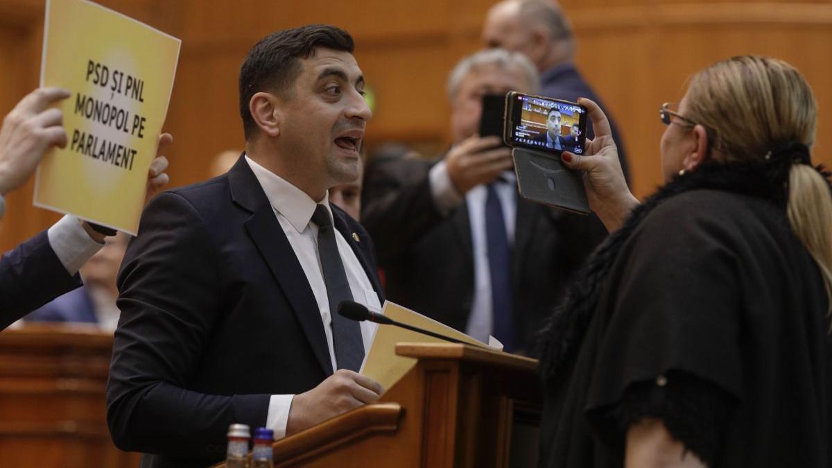 george simion diana sosoaca bataie parlament sedinta buget