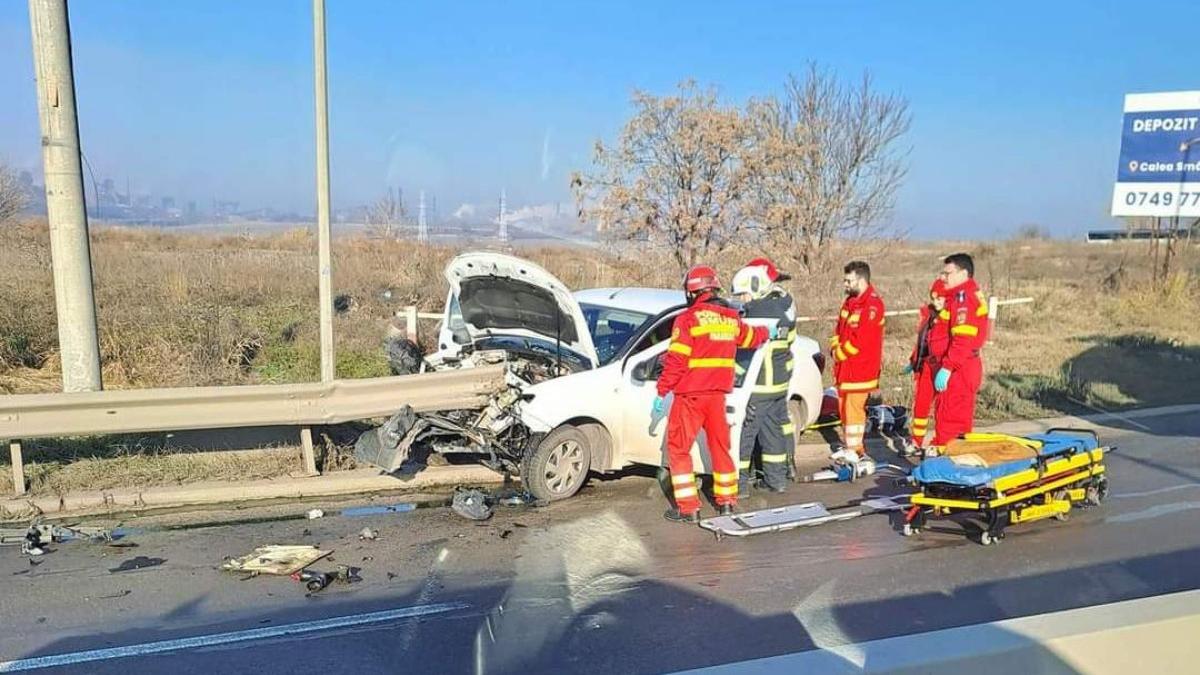 sofer 85 ani scapat minune masina parapet galati