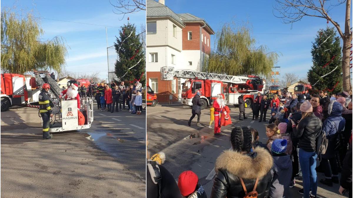 mos craciun salvat pompieri imobilizat acoperis cladire galati
