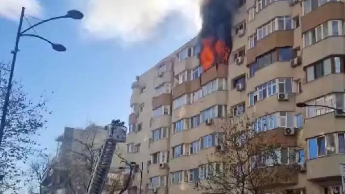 incendiu calea dorobanti bucuresti pompieri