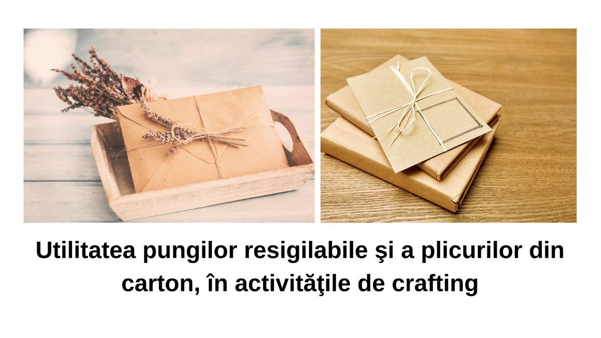 utilitate pungi resigilabile plicuri de carton activitati crafting