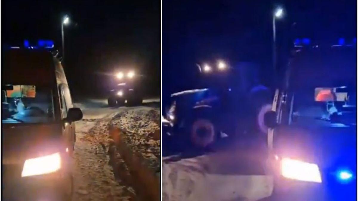femeie stare grava tractor ambulanta botosani vreme extrema