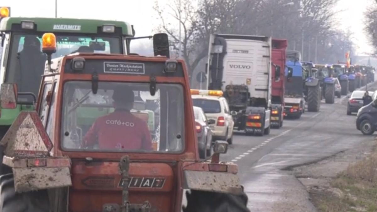 protest fermieri transportatori trafic blocat vama siret mars pasnic utilaje constanta