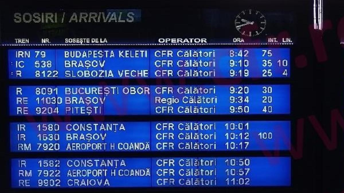 intarzieri trenuri sine cale ferata rupte vreme