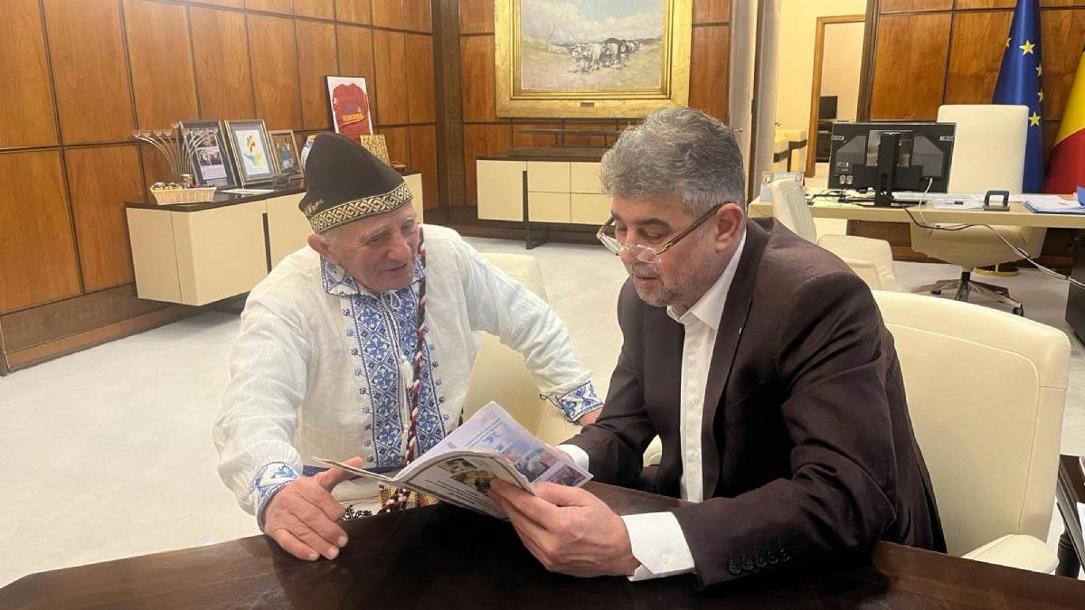 premierul marcel ciolacu intalnire constantin craciun protestatar vrancea