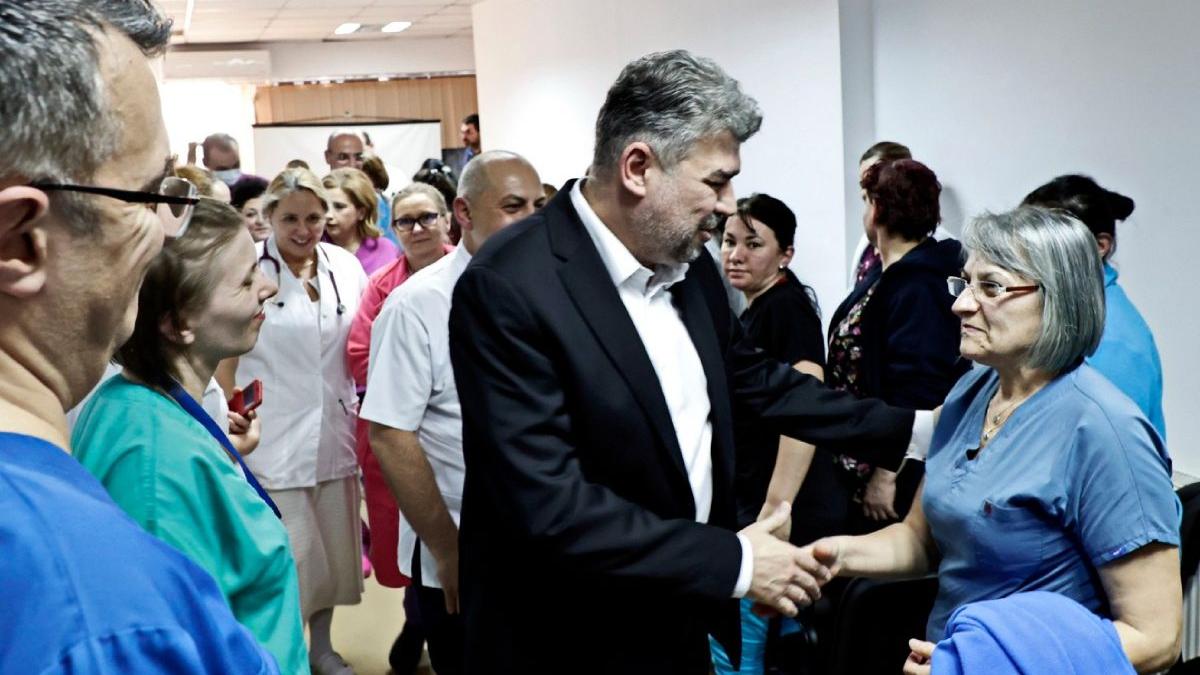 premierul marcel ciolacu vizita spitalul universitar