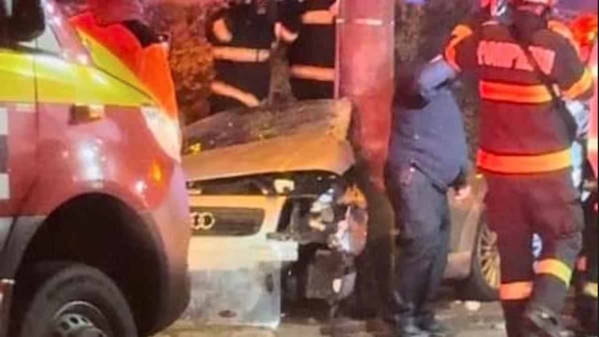 accident grav sosea antiaeriana bucuresti masina stalp
