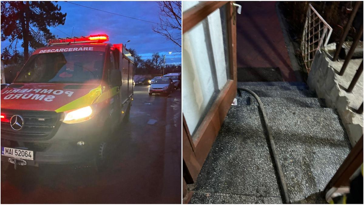 Incendiu puternic într-un bloc din Suceava! Pompierii au găsit două persoane decedate