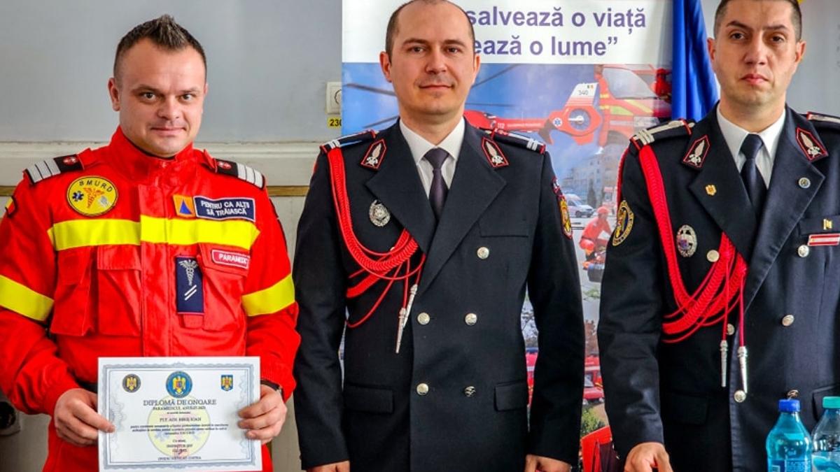 ioan biris plutonier adjutant desemnat paramedicul anului 2023 isu alba