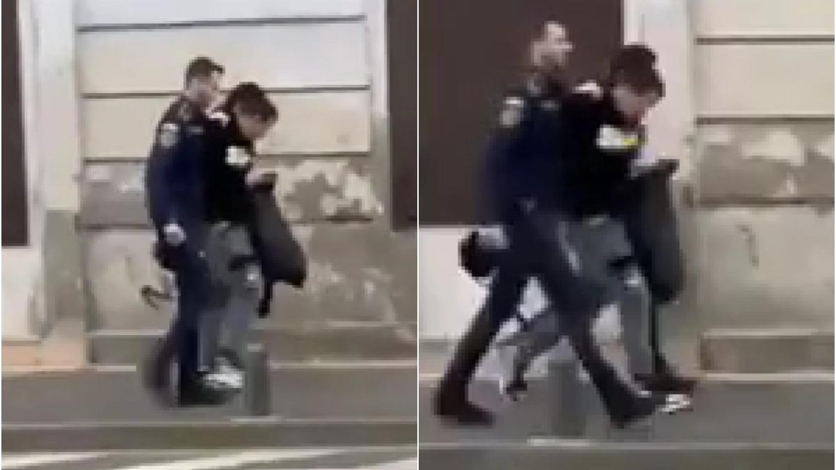 panica arad arma plina strada