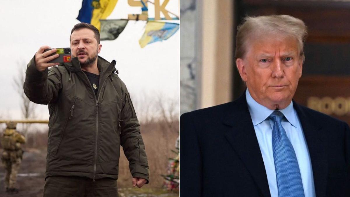 volodimir zelenski donald trump front ucraina