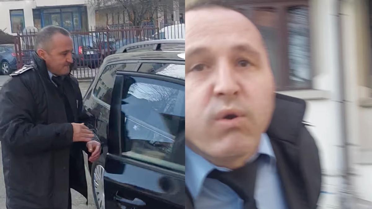 sef politie filmat scuipa cetatean teren gratis primarie targu jiu