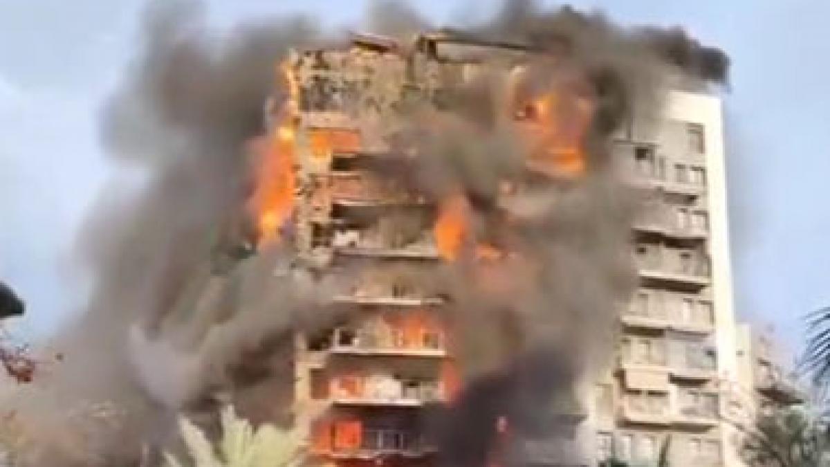 mae doua romance care locuiau in blocul din valencia unde a izbucnit incendiul de proportii sunt de