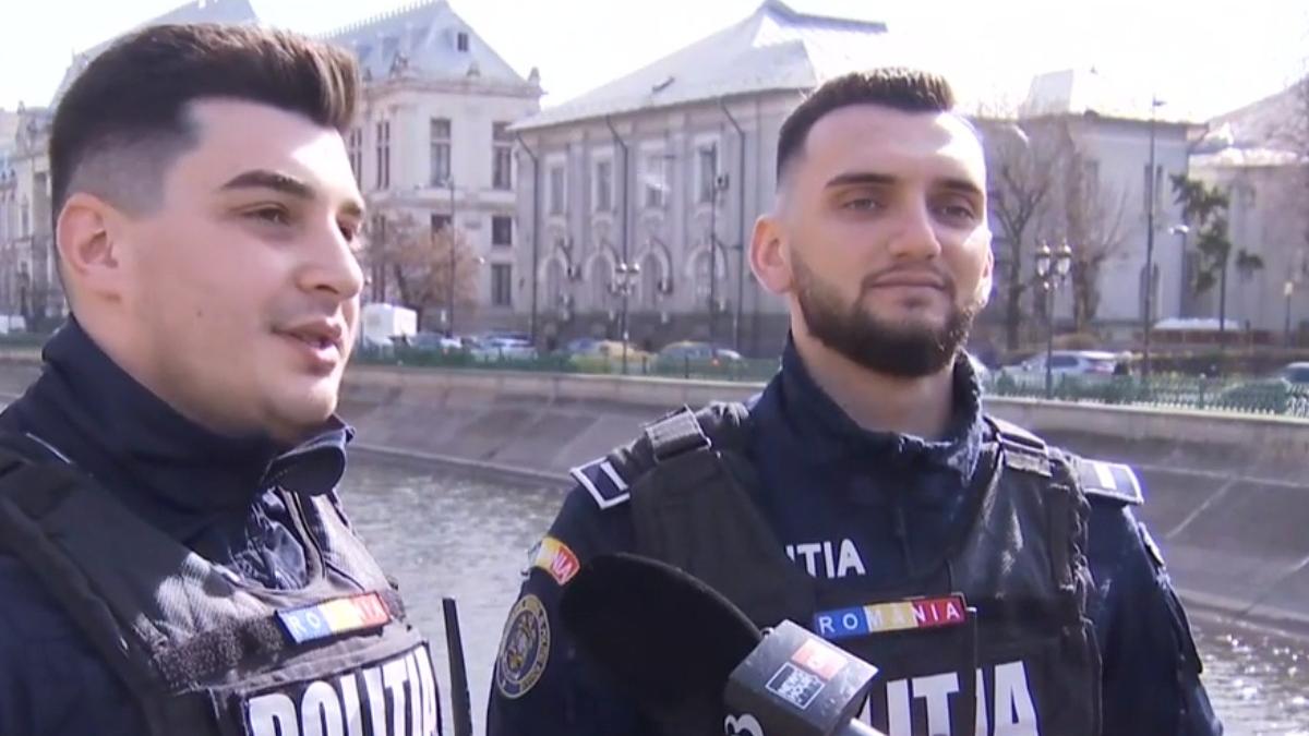 politisti bucuresti femeie salvata raul dambovita