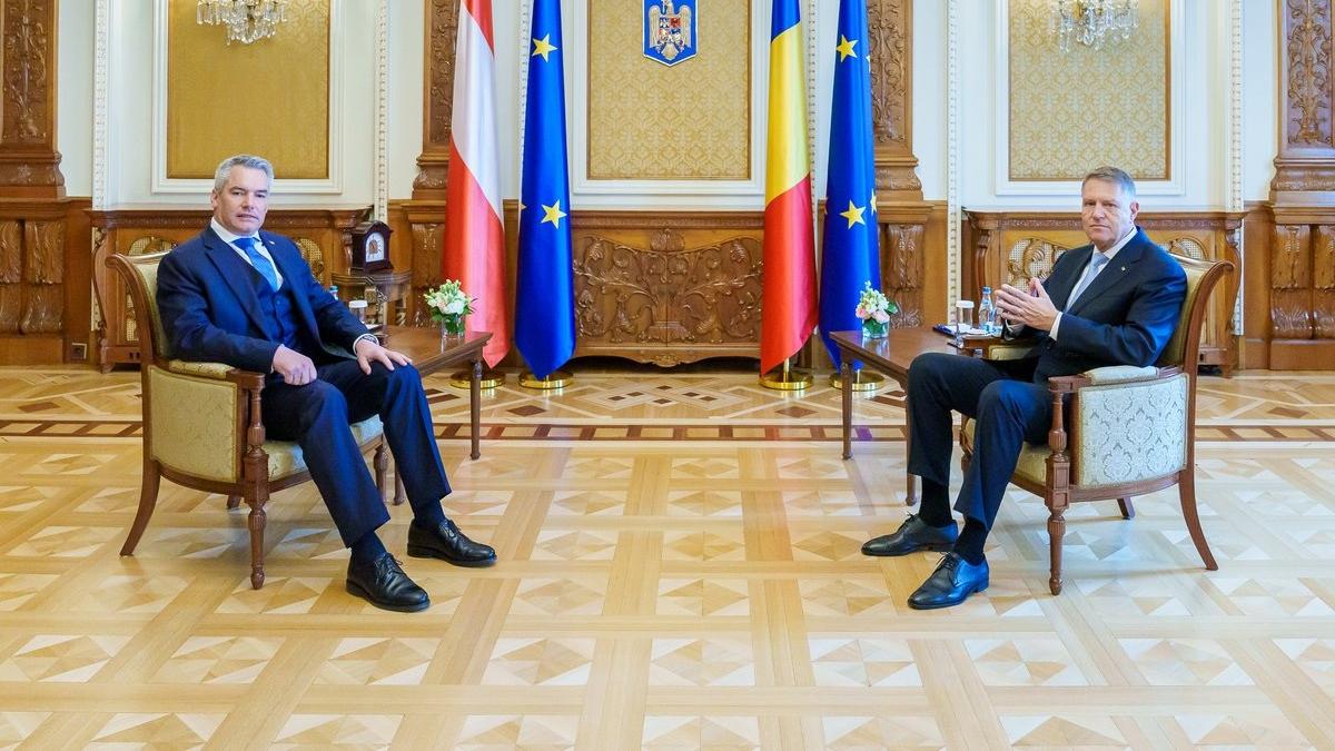 klaus iohannis karl nehammer aderarea romaniei la schengen