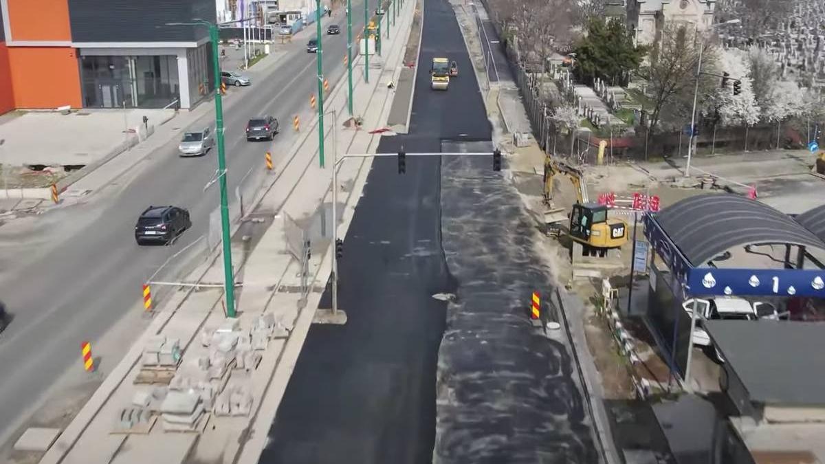 dorel timisoara stalp mijlocul soselei