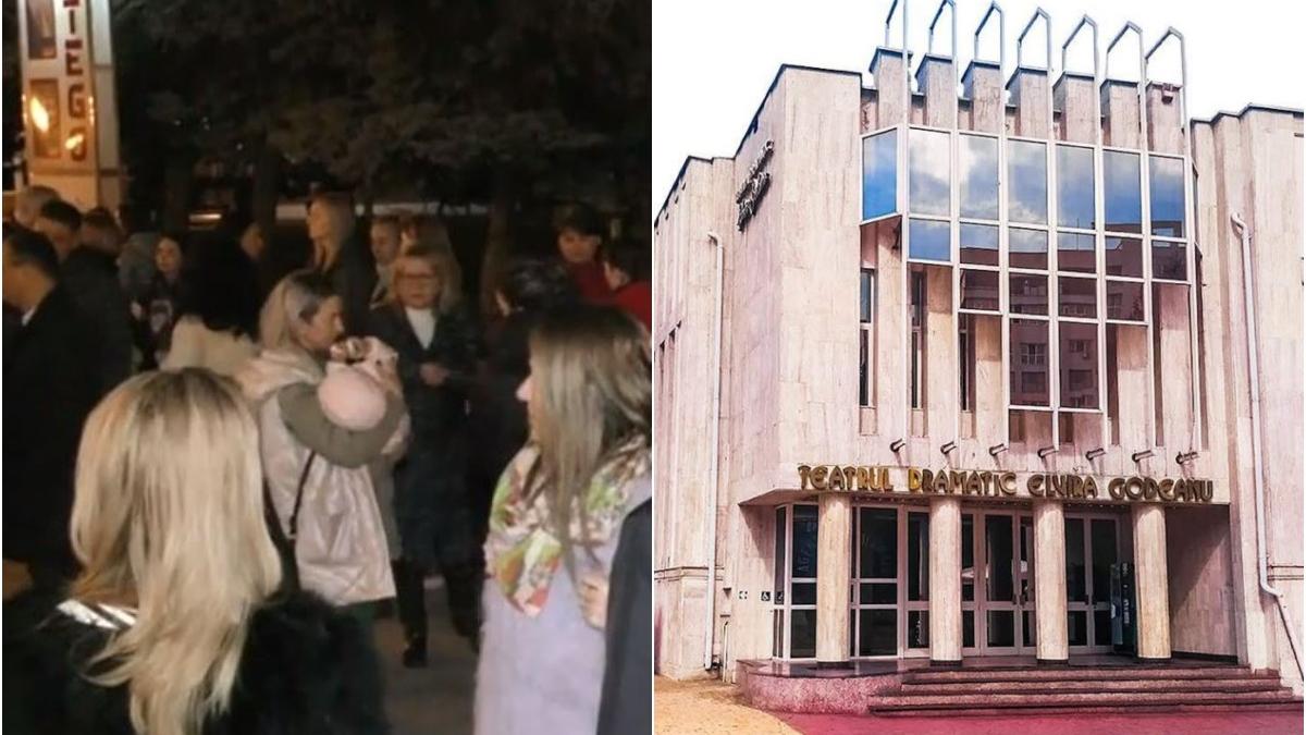 proteste teatru elvira godeau targu jiu 100 spectatori iesit strada
