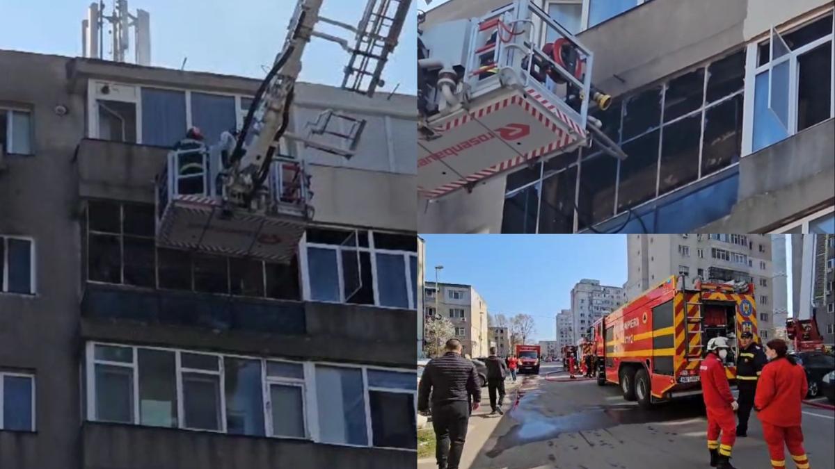 explozie incendiu etaj 9 bloc constanta pompieri